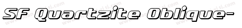 SF Quartzite Oblique字体转换